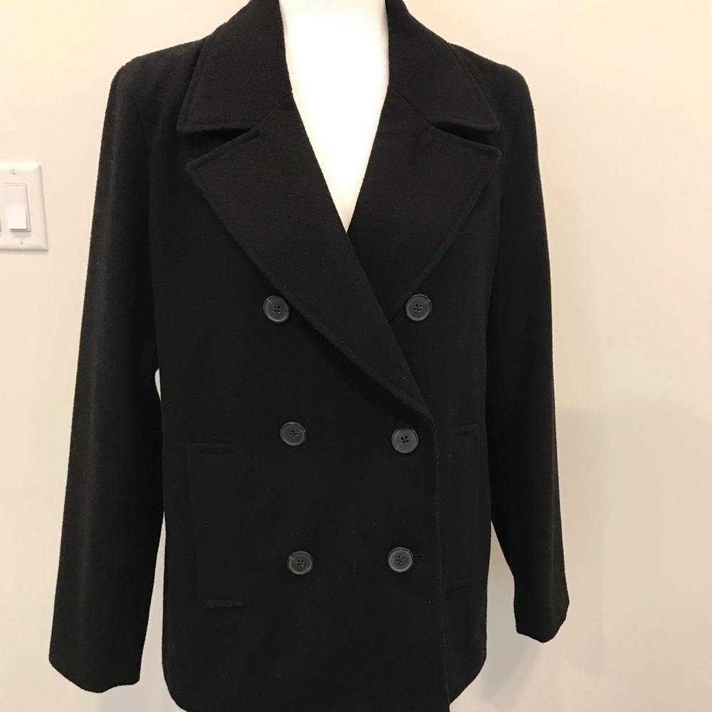 Women’s Old Navy Black Pea Coat - Size M